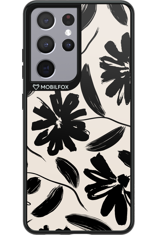 Monochrome Flowerss 2.0 - Samsung Galaxy S21 Ultra