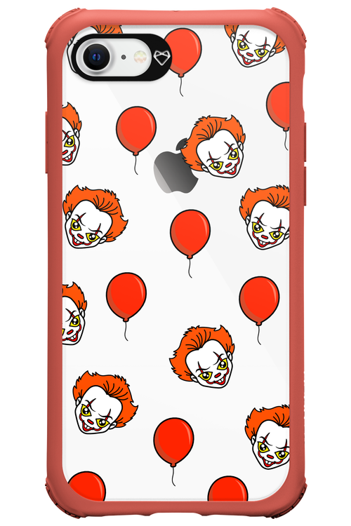 Mystery Clown (Transparent) - Apple iPhone 8