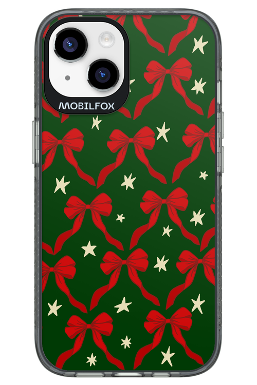 Bow & Stars (Green) - Apple iPhone 14