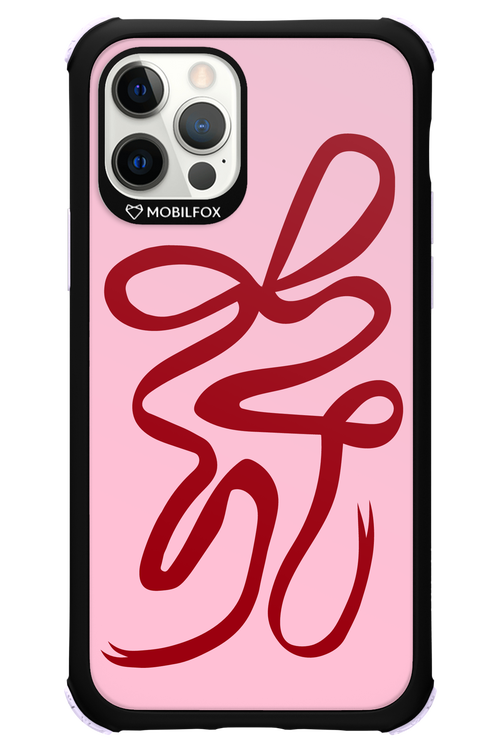 Burgundy Bow - Apple iPhone 12 Pro