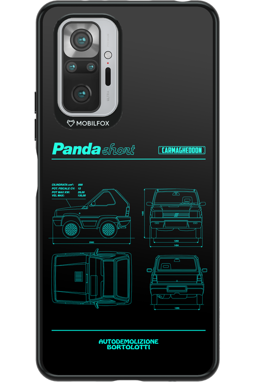 Panda Car Blue - Xiaomi Redmi Note 10 Pro