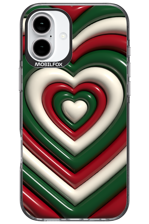 XMAS Hearts - Apple iPhone 16 Plus