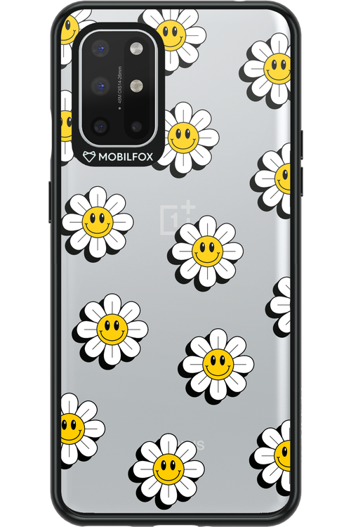 Smiley Flowers Transparent - OnePlus 8T