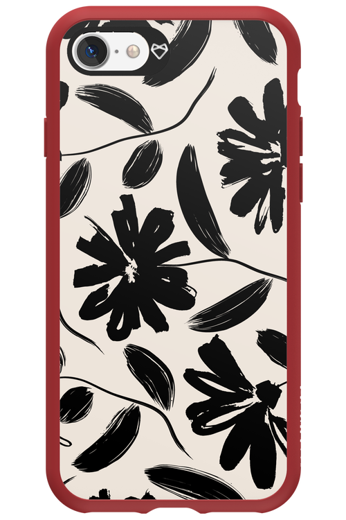 Monochrome Flowerss 2.0 - Apple iPhone 7