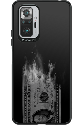 Money Burn B&W - Xiaomi Redmi Note 10S