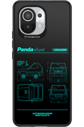 Panda Car Blue - Xiaomi Mi 11 5G