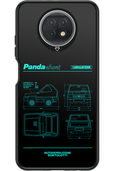 Panda Car Blue - Xiaomi Redmi Note 9T 5G