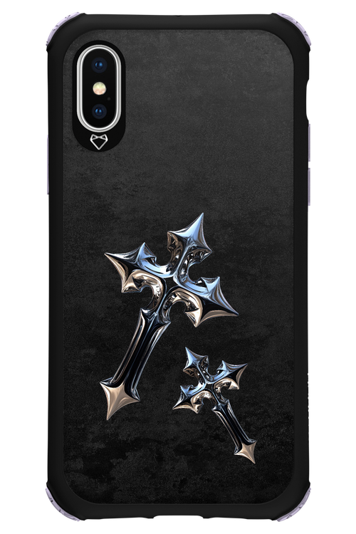 Chrome Crosses - Apple iPhone X