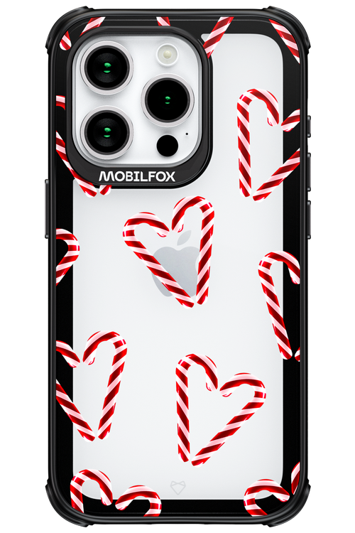 Candy Cane Hearts - Apple iPhone 15 Pro