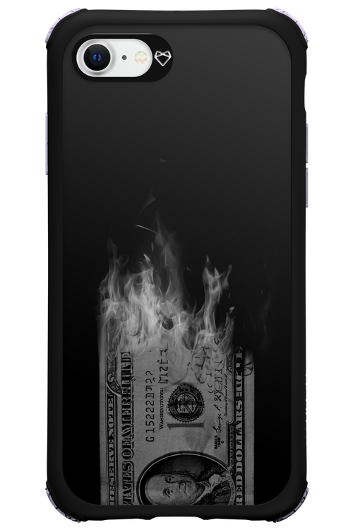 Money Burn B&W - Apple iPhone SE 2022