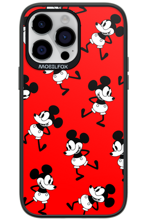 Iconic Mouse (red pattern) - Apple iPhone 14 Pro Max