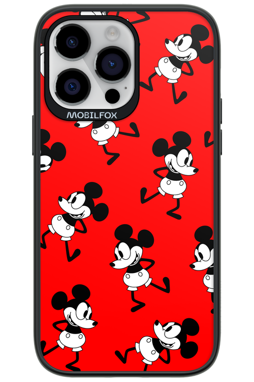Iconic Mouse (red pattern) - Apple iPhone 14 Pro Max