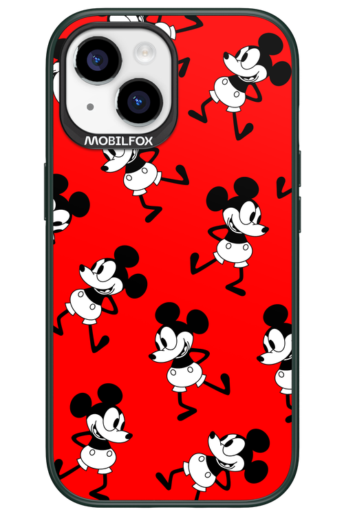 Iconic Mouse (red pattern) - Apple iPhone 15