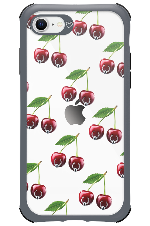 Spicy Cherries Transparent - Apple iPhone SE 2022