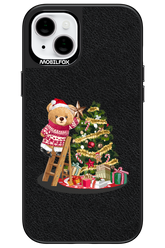 Christmas Bear (Leather) - Apple iPhone 15 Plus