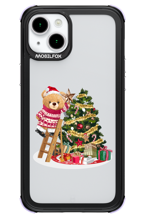 Christmas Bear (Transparent) - Apple iPhone 15 Plus