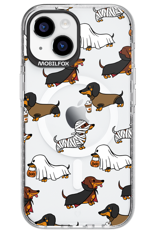 Scary Dachshund (Transparent) - Apple iPhone 15
