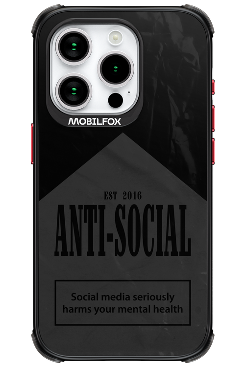 ANTI-SOCIAL (BLVCK) 2.0 - Apple iPhone 15 Pro