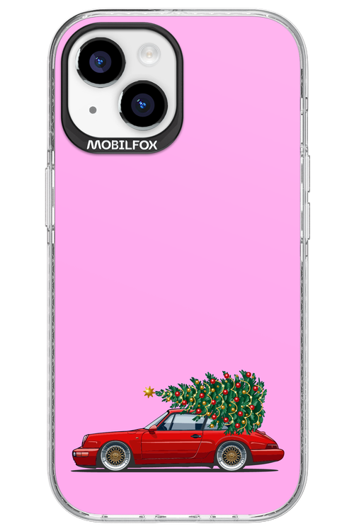 XMAS Car Pink - Apple iPhone 15