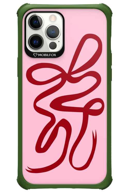 Burgundy Bow - Apple iPhone 12 Pro Max