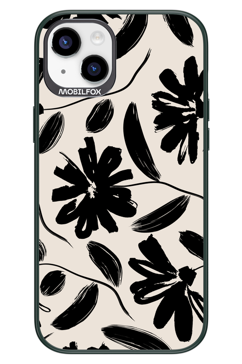 Monochrome Flowerss - Apple iPhone 14 Plus