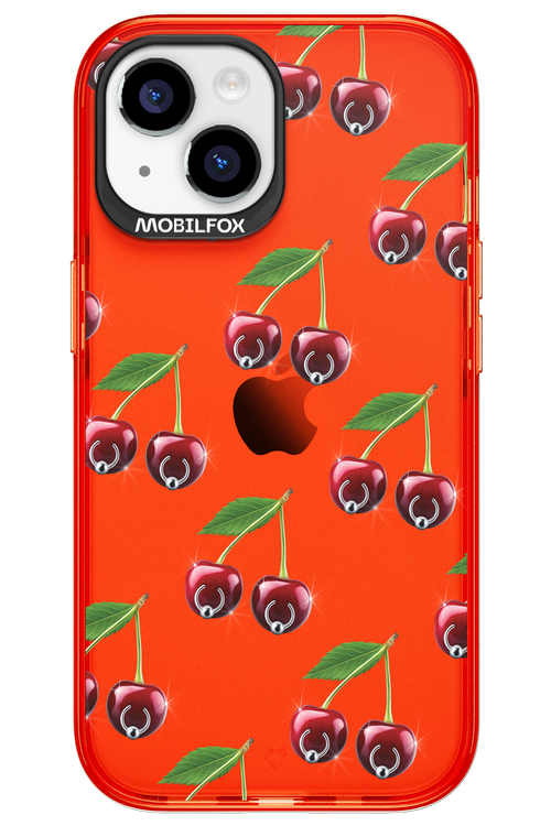 Spicy Cherries Transparent - Apple iPhone 15