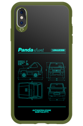 Panda Car Blue - Apple iPhone XS Max