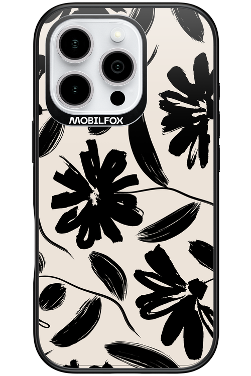 Monochrome Flowerss 2.0 - Apple iPhone 16 Pro
