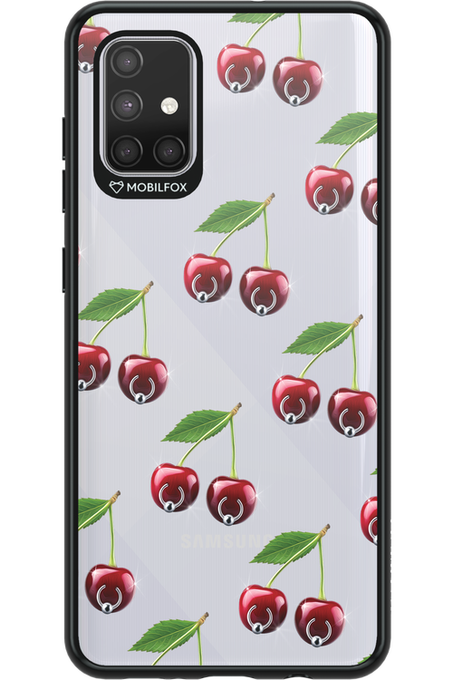 Spicy Cherries Transparent - Samsung Galaxy A71