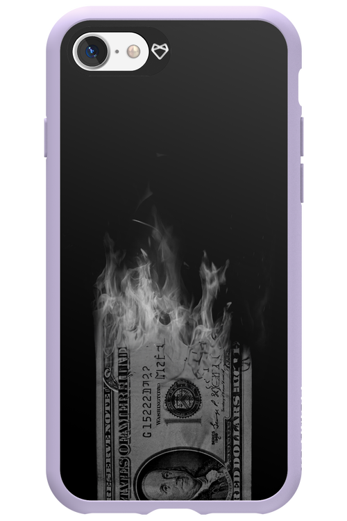 Money Burn B&W - Apple iPhone 7