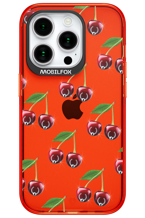 Spicy Cherries Transparent - Apple iPhone 15 Pro