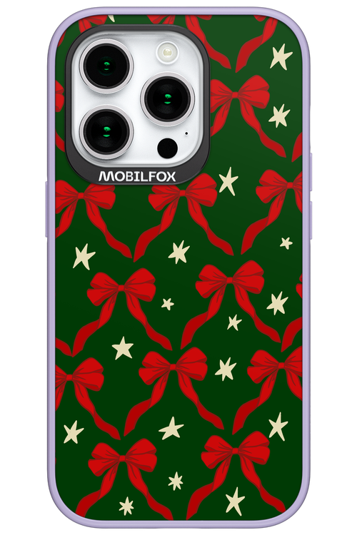 Bow & Stars (Green) - Apple iPhone 15 Pro