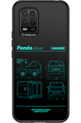 Panda Car Blue - Xiaomi Mi 10 Lite 5G