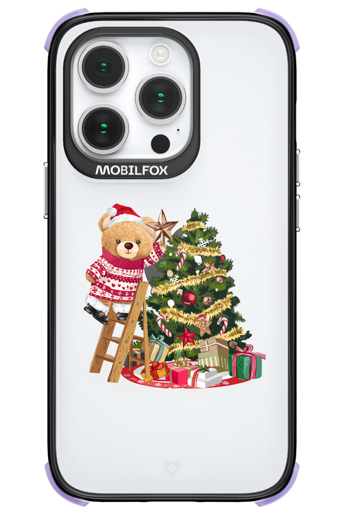 Christmas Bear (Transparent) - Apple iPhone 14 Pro