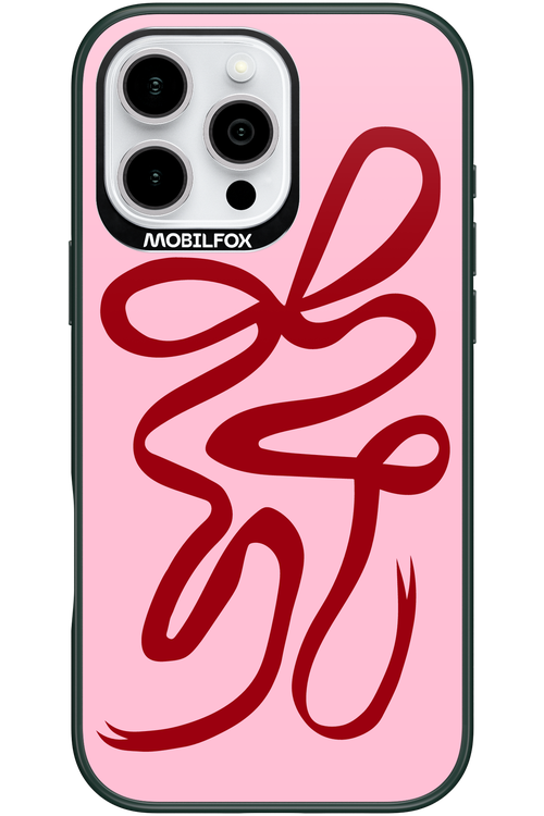 Burgundy Bow - Apple iPhone 16 Pro Max