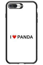 Panda Love White - Apple iPhone 7 Plus