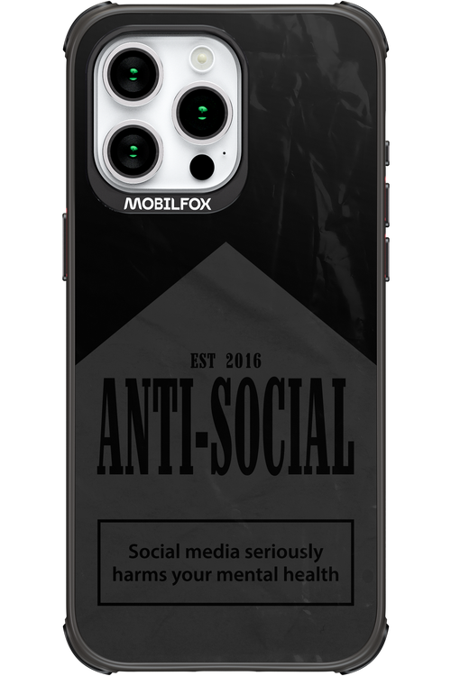 ANTI-SOCIAL (BLVCK) 2.0 - Apple iPhone 15 Pro Max