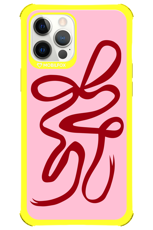Burgundy Bow - Apple iPhone 12 Pro Max