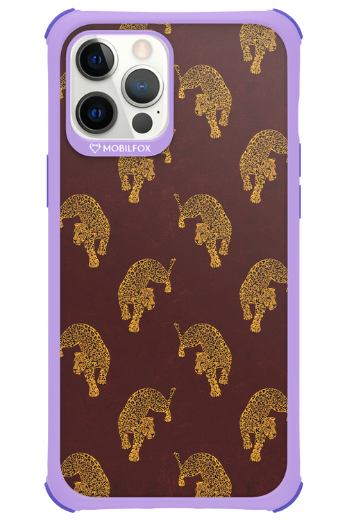 Burgundy Leopard Pattern - Apple iPhone 12 Pro Max