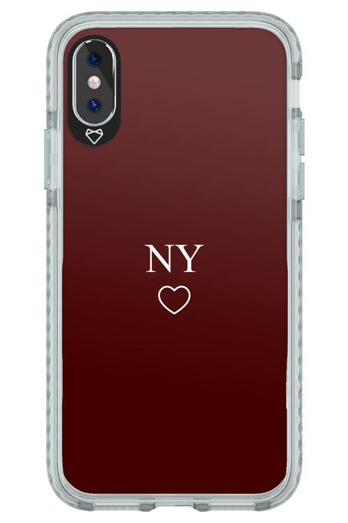 NY Burgundia 2.0 - Apple iPhone X