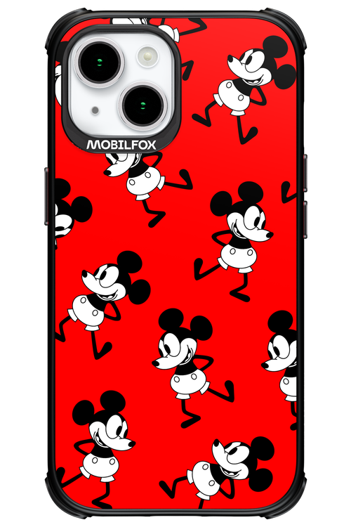Iconic Mouse (red pattern) - Apple iPhone 15