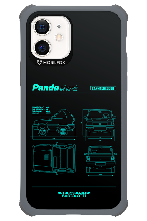 Panda Car Blue - Apple iPhone 12