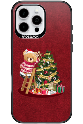 Christmas Bear (Burgundy) - Apple iPhone 16 Pro Max