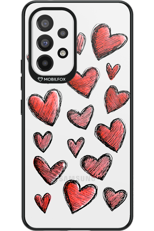 Red Love Transparent 2.0 - Samsung Galaxy A53