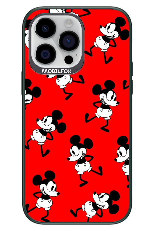 Iconic Mouse (red pattern) - Apple iPhone 14 Pro Max