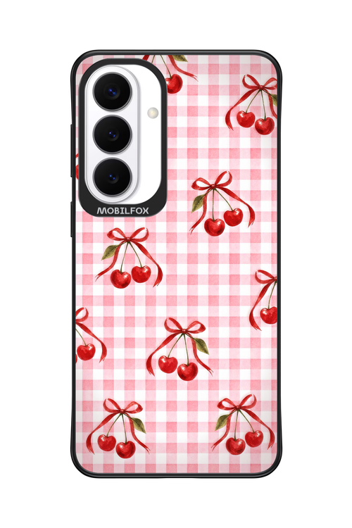 Pink Cherry Checked 2.0 - Samsung Galaxy S26+