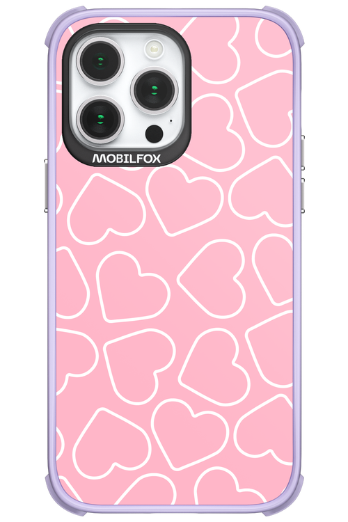 Line Heart Pink - Apple iPhone 14 Pro Max