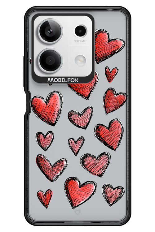 Red Love Transparent 2.0 - Xiaomi Redmi Note 13 5G