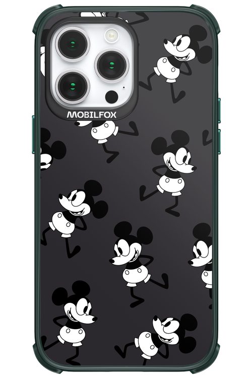 Iconic Mouse (antracite pattern) - Apple iPhone 14 Pro Max
