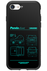 Panda Car Blue - Apple iPhone 8